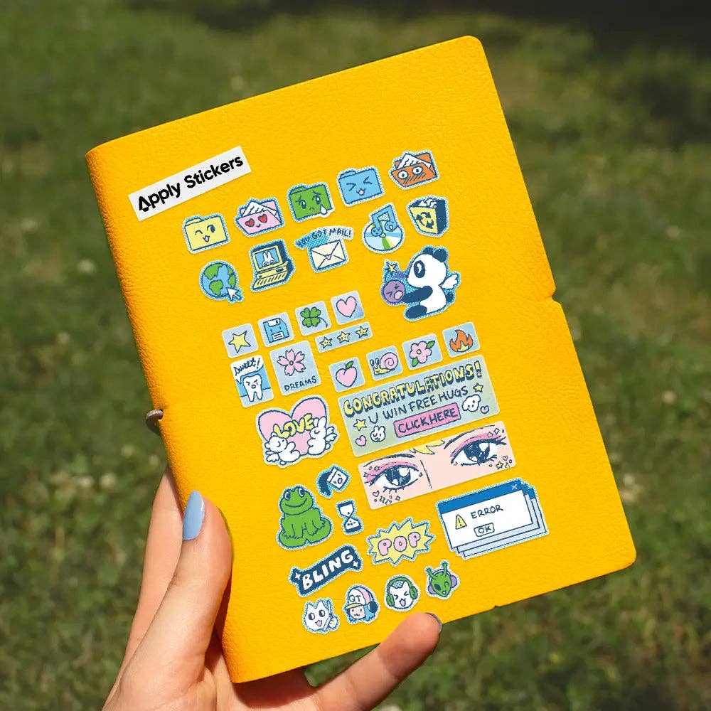 Digital Dreams Sheet — Mini-Sticker Stationery Sheet