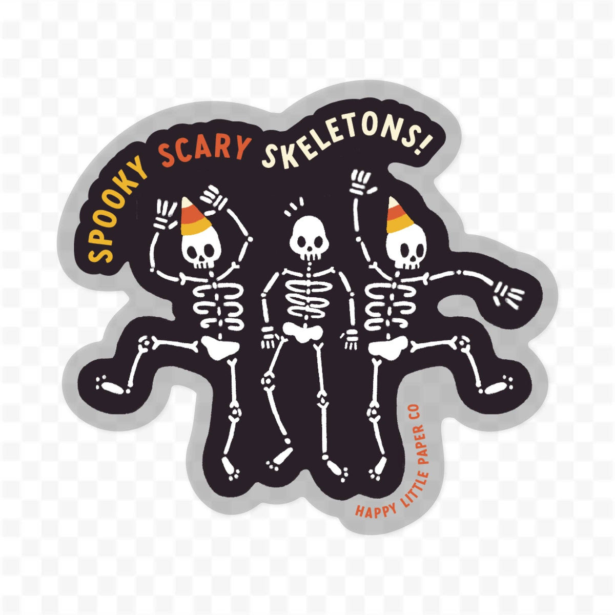 Spooky Scary Skeletons Sticker