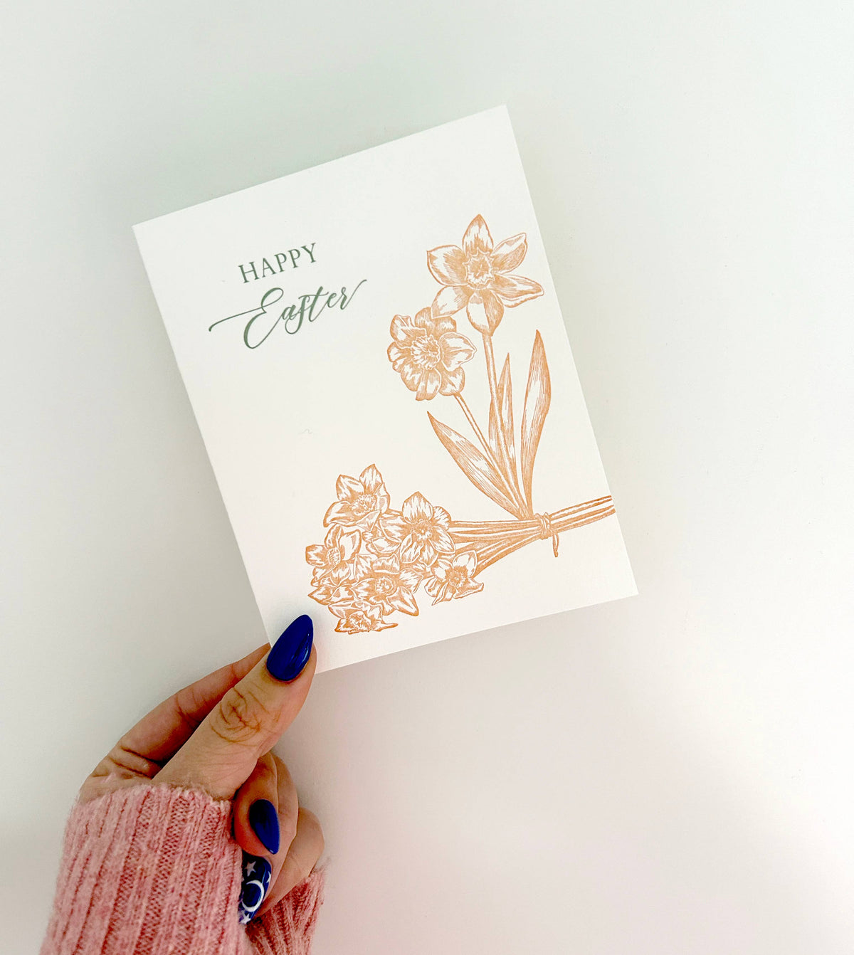 Happy Easter Letterpress Greeting Card