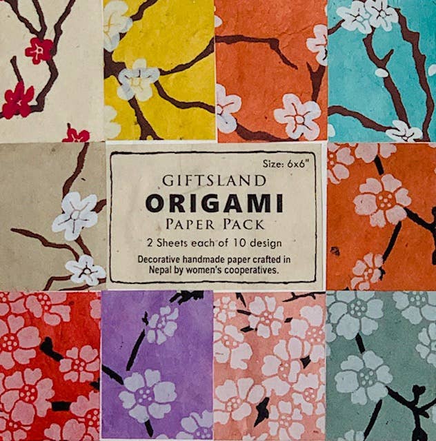 Blossom Origami Paper, Set of 20