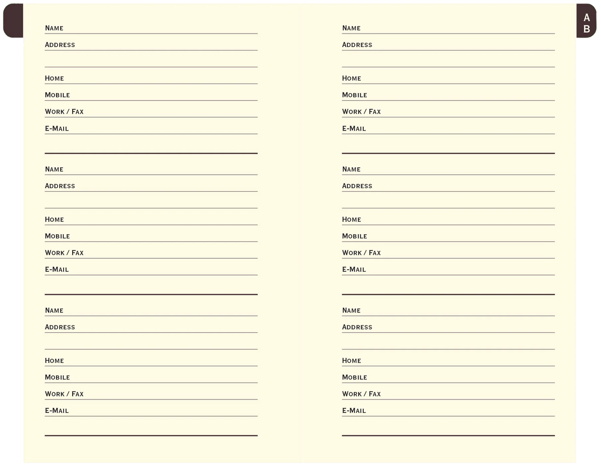 Butterflies Address Book