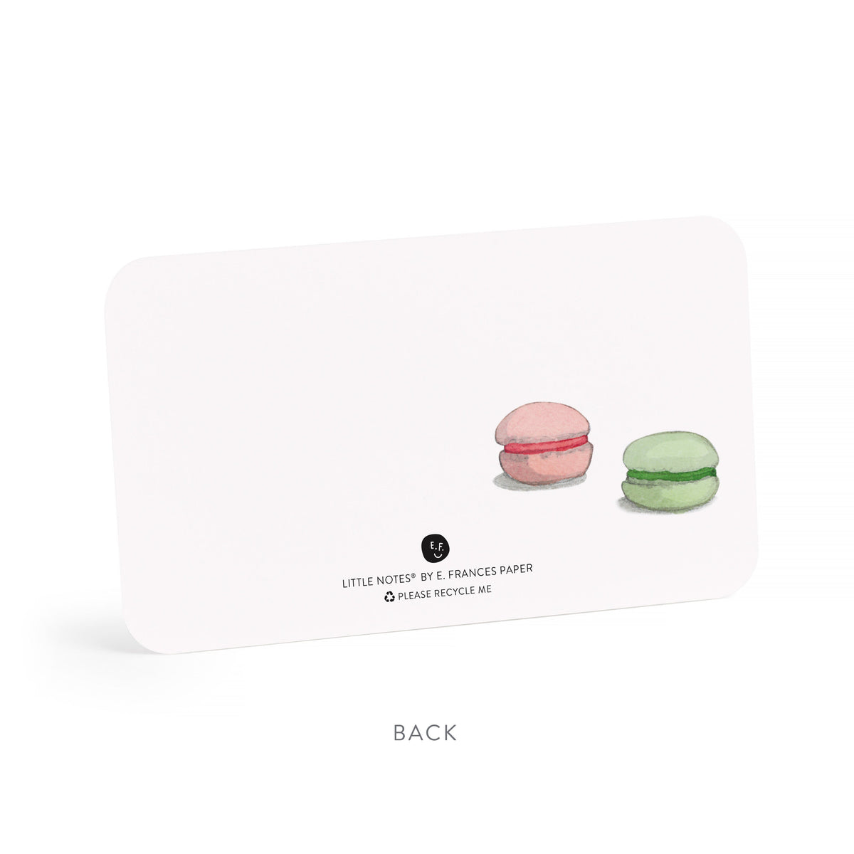 Macaron Little Notes by E. Frances Paper, card back