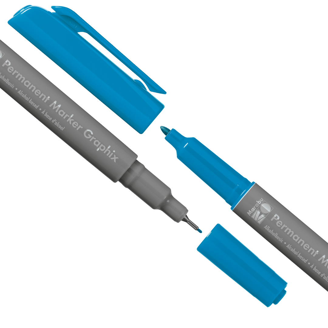 Marabu Graphix Permanent Marker - 6 Set