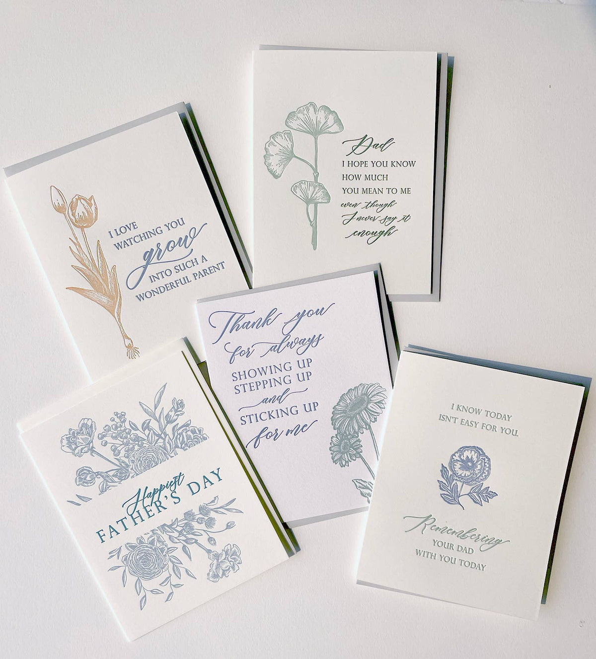 Happy Father's Day Letterpress Greeting Card