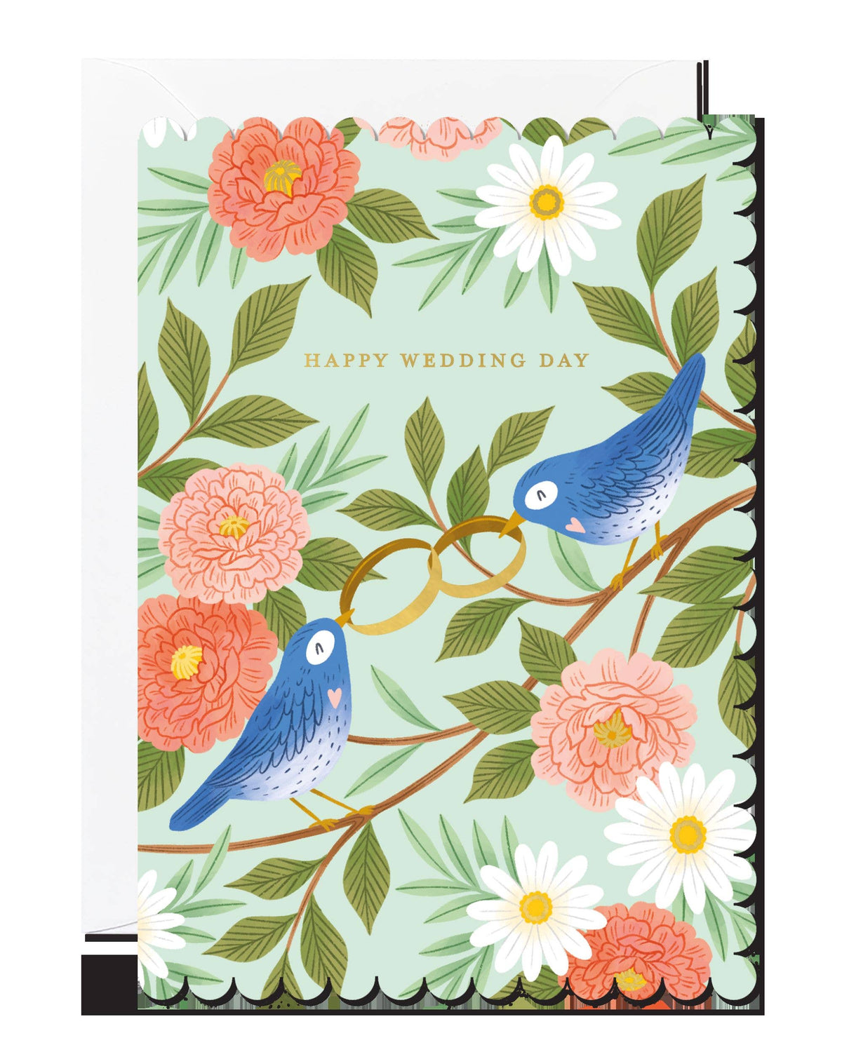 WEDDING RINGS GREETING CARD