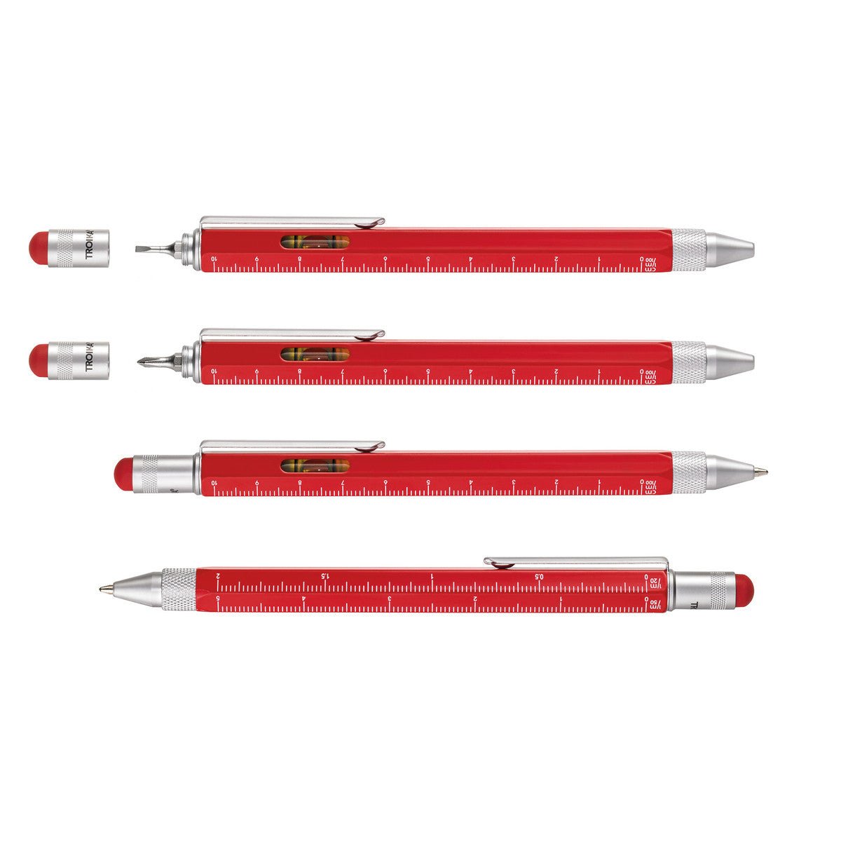 Troika Construction Pen PIP20 Multi-Tool Ballpoint Pen Red