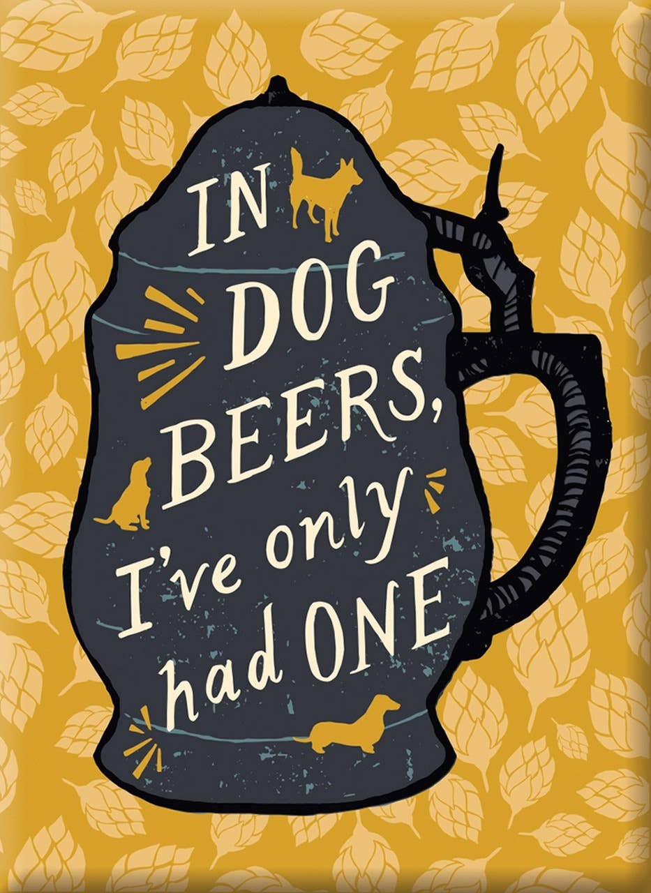 QUMAG08 - Dog Beers Hard Magnet