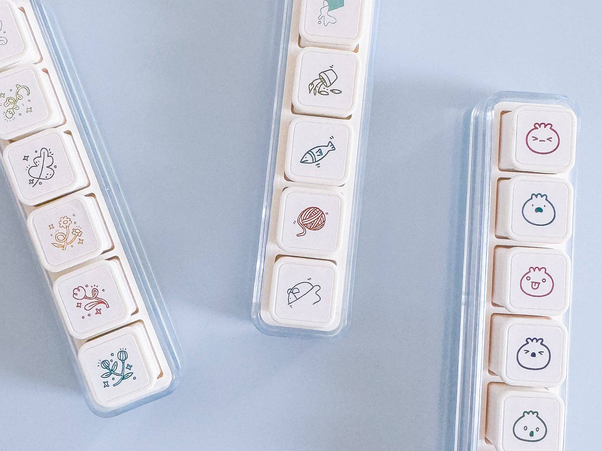 Dumpling Button Stamps