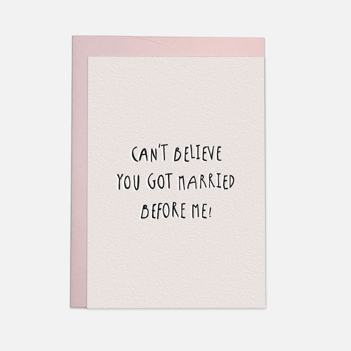 Married before me greeting card: Double