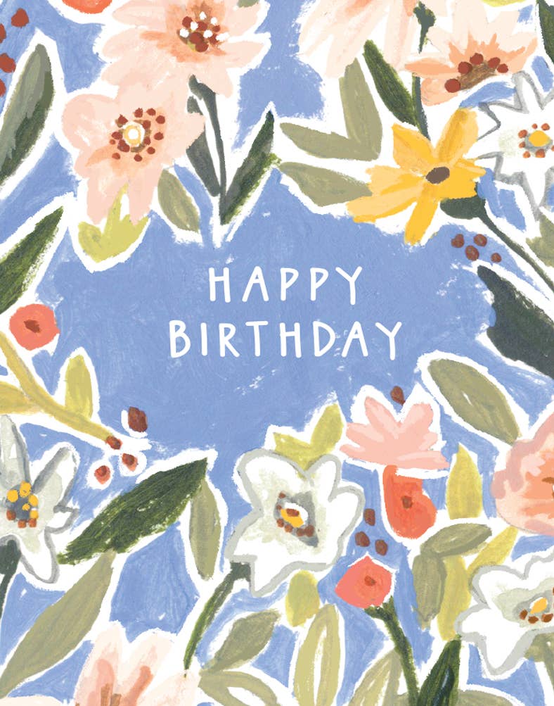 Happy Birthday Floral Arch