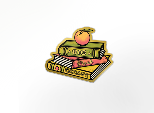 Big Book Energy Gold Sticker