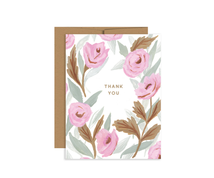 RoseThank you Greeting Card