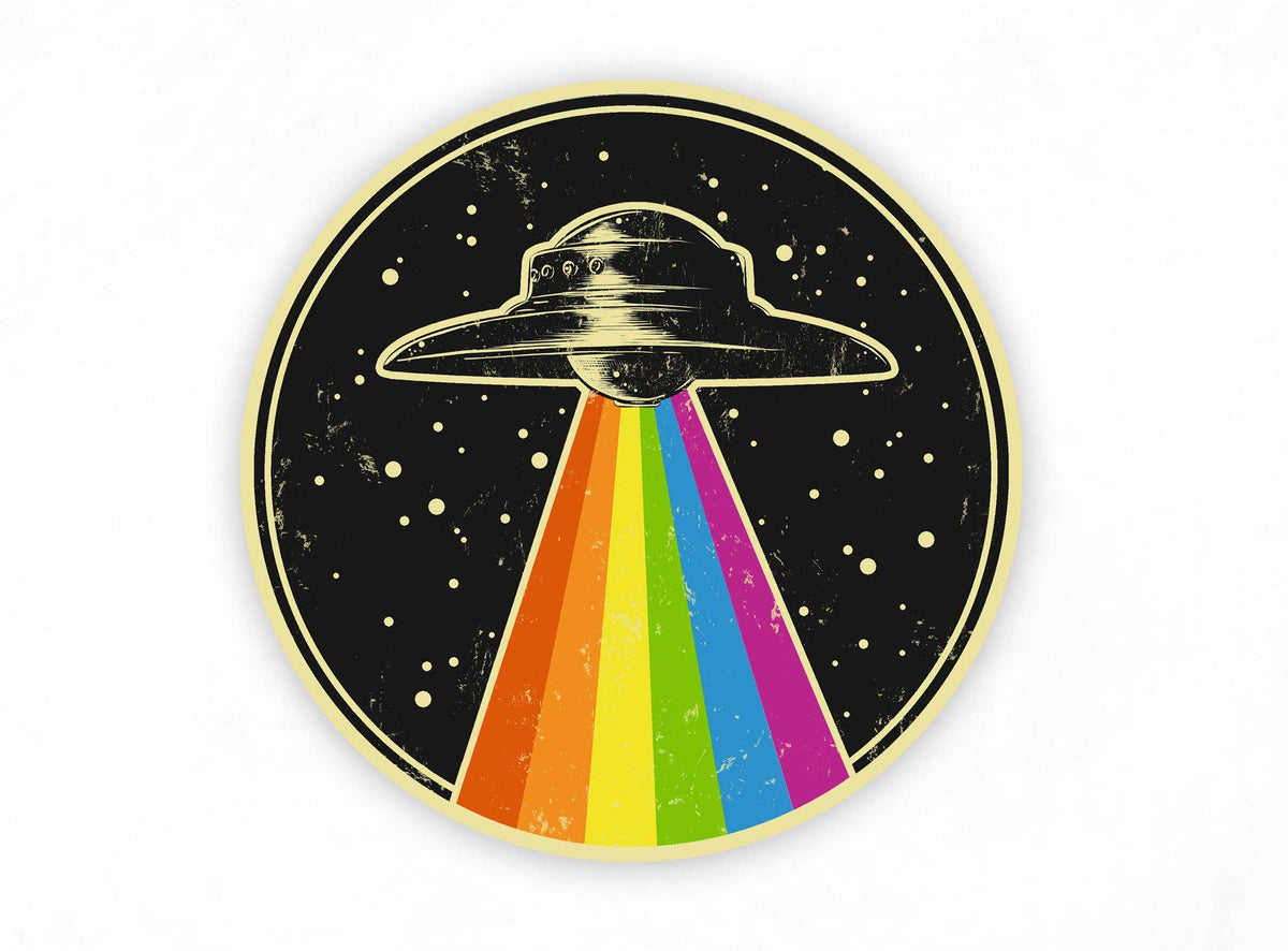 Queer UFO Sticker - 3" Circular