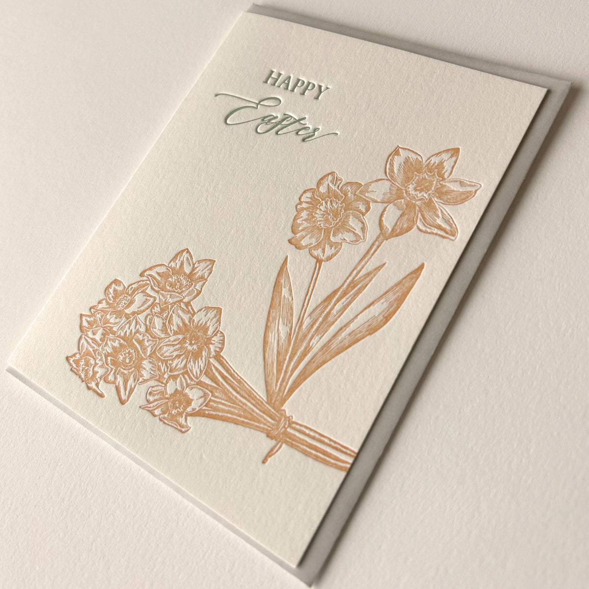 Happy Easter Letterpress Greeting Card