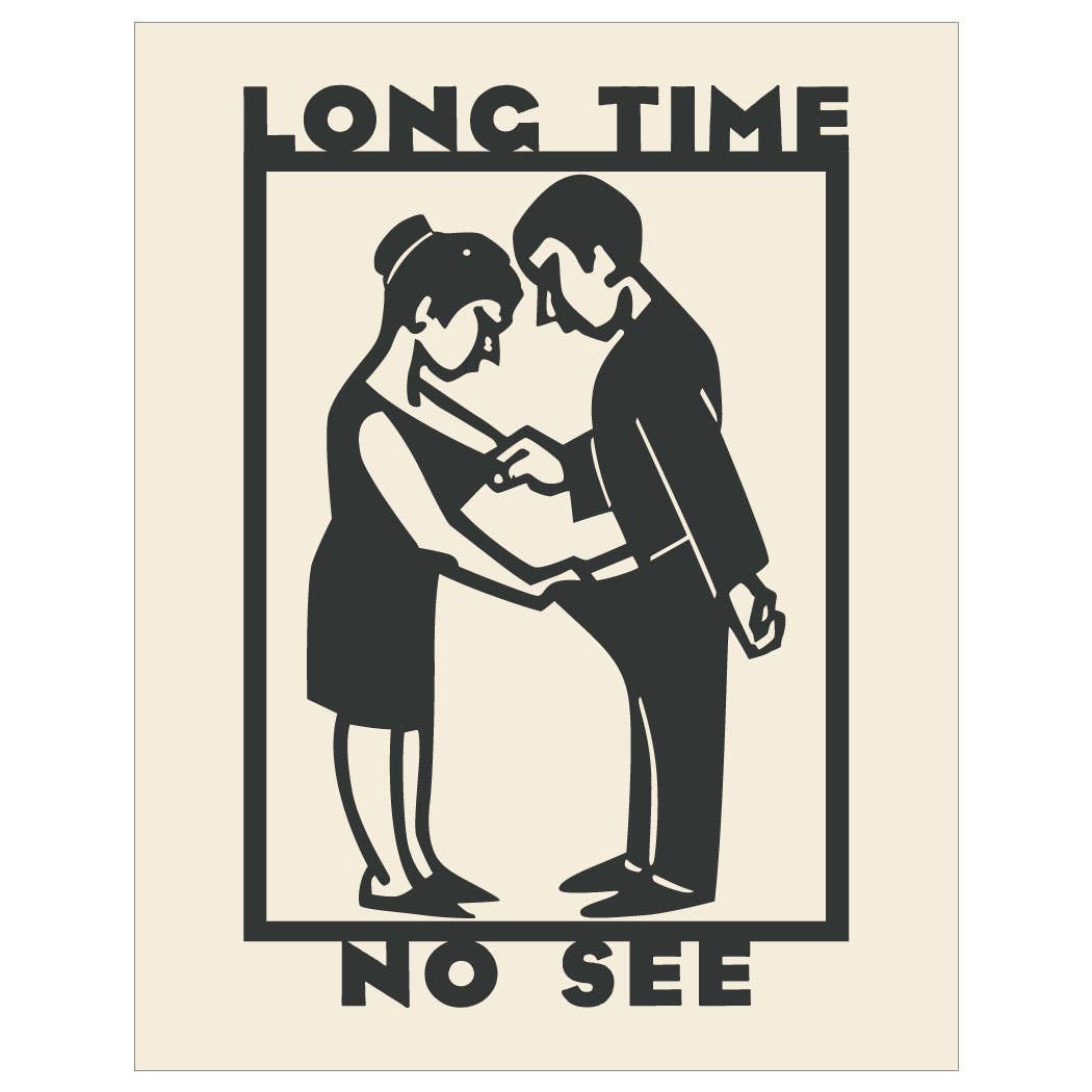 Long Time No See Couple Magnet