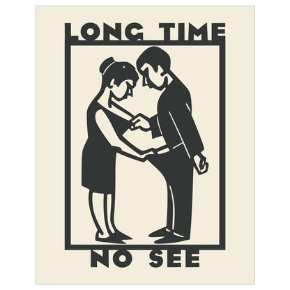 Long Time No See Couple Magnet