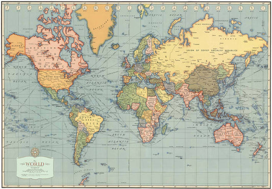 Poster: Modern World Map