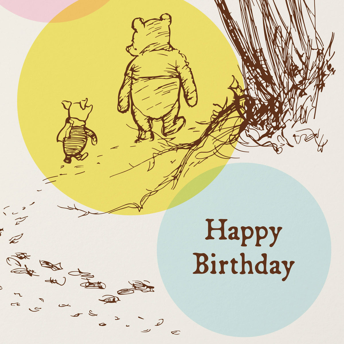 Pooh 100 Birthday Greeting Card