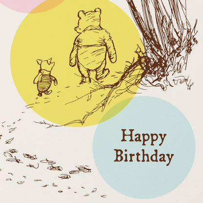 Pooh 100 Birthday Greeting Card