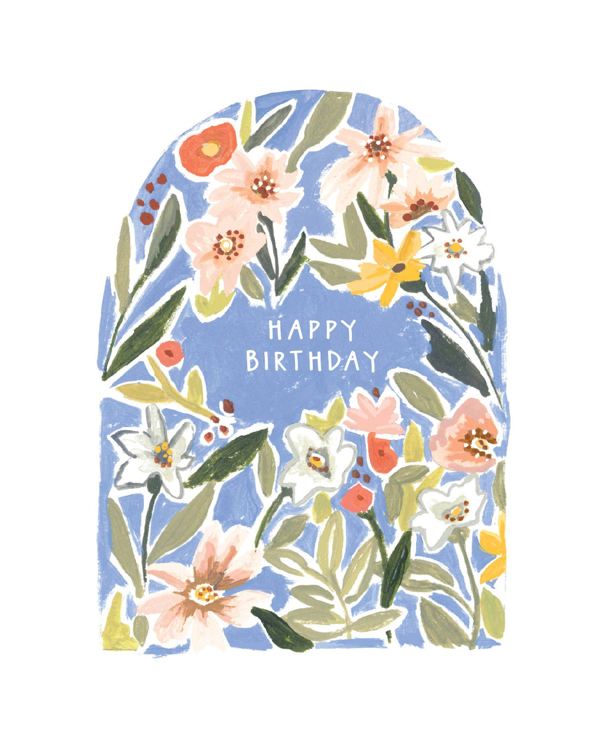 Happy Birthday Floral Arch