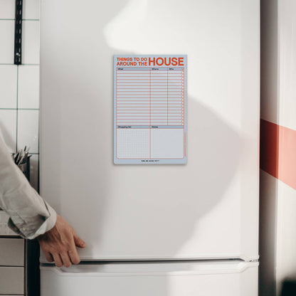 Things to Do Around the House Pad with Magnet (Pastel)