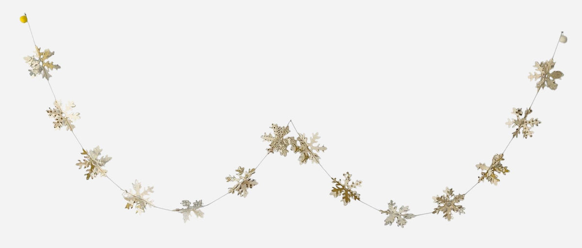 Snowflake 3D Paper Garland, 6 ft