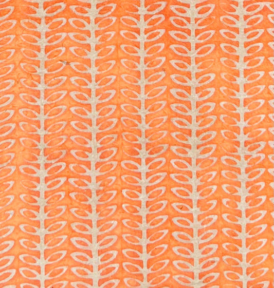 Batik coffee beans, bright orange