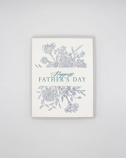 Happy Father's Day Letterpress Greeting Card