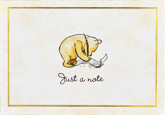 Winnie-the-Pooh Note Cards, front