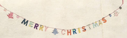 Merry Christmas Mini Garland, 3.4 ft