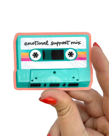 Emotional Support Mixtape Sticker