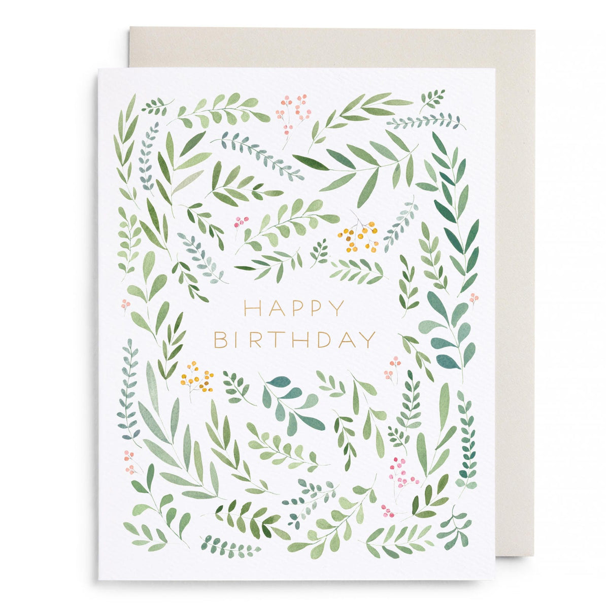 Pretty Leaves Birthday by E. Frances Paper, front