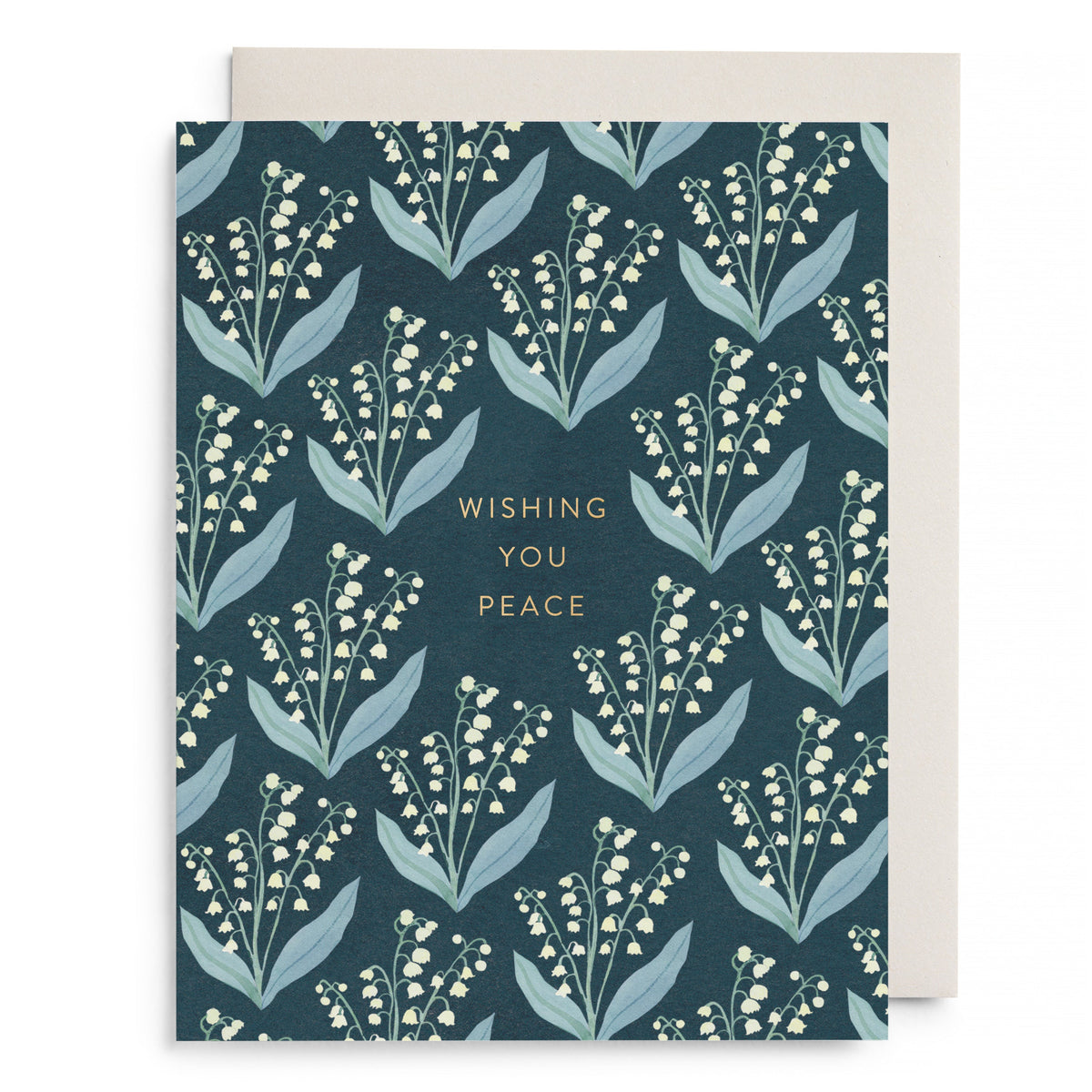 Lily of the Valley Sympathy by E. Frances Paper, front