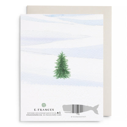 Holiday Barn Card by E. Frances Paper, back