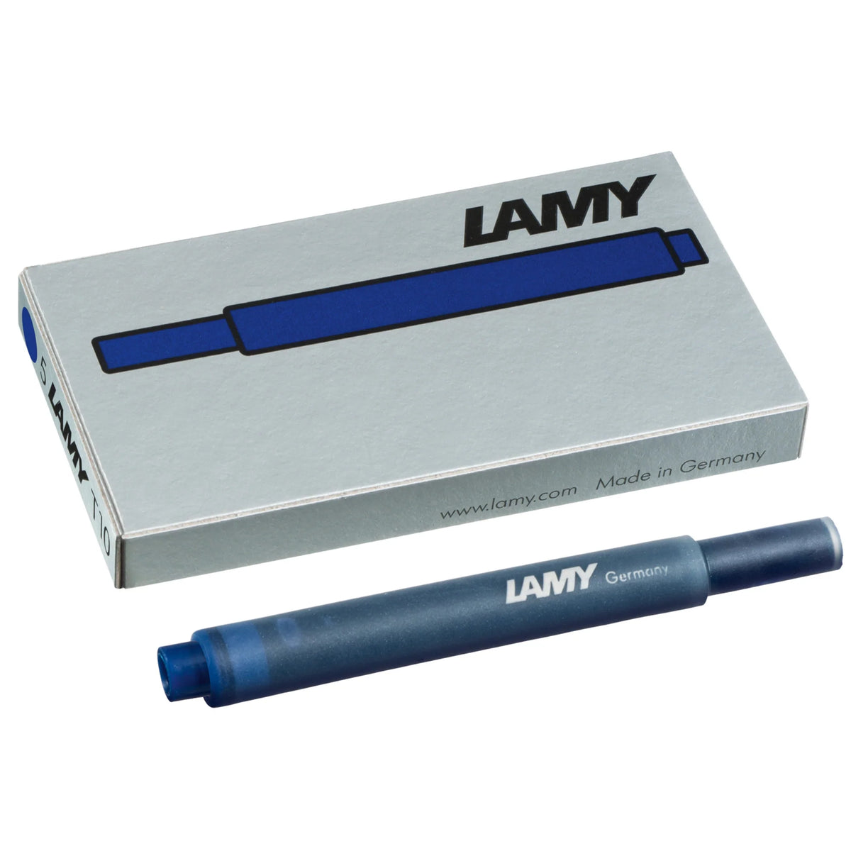LAMY T10 ink cartridges in Blue, pack of 5