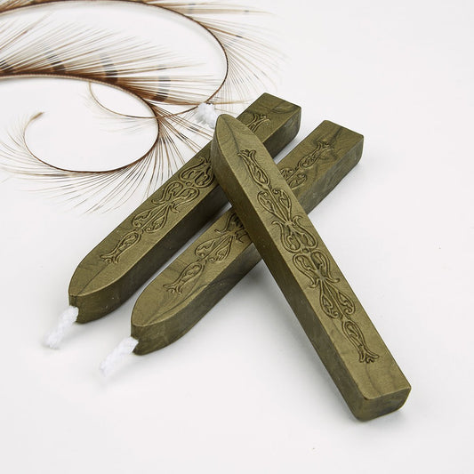 Moss Green Flexible Premium Sealing Wax-Pack of 3 sticks