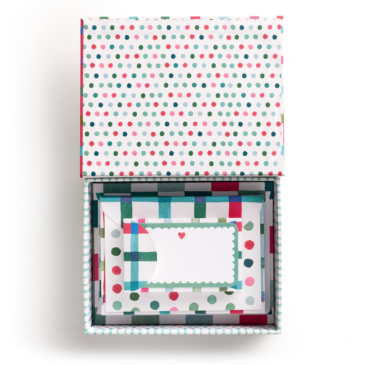 Happy Plaid Stationery Set by E. Frances Paper