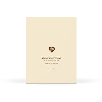 Pooh 100 Birthday Greeting Card