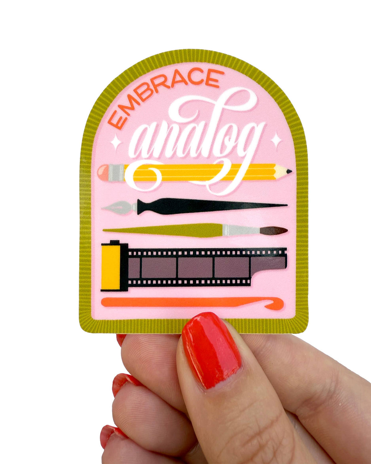 Embrace Analog Sticker