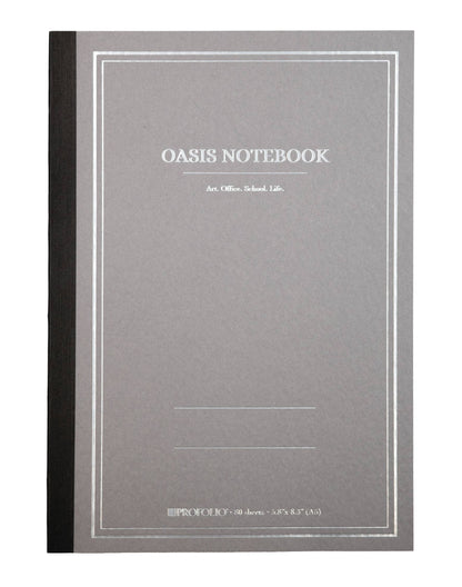 ProFolio Oasis Notebook: Grey / A6