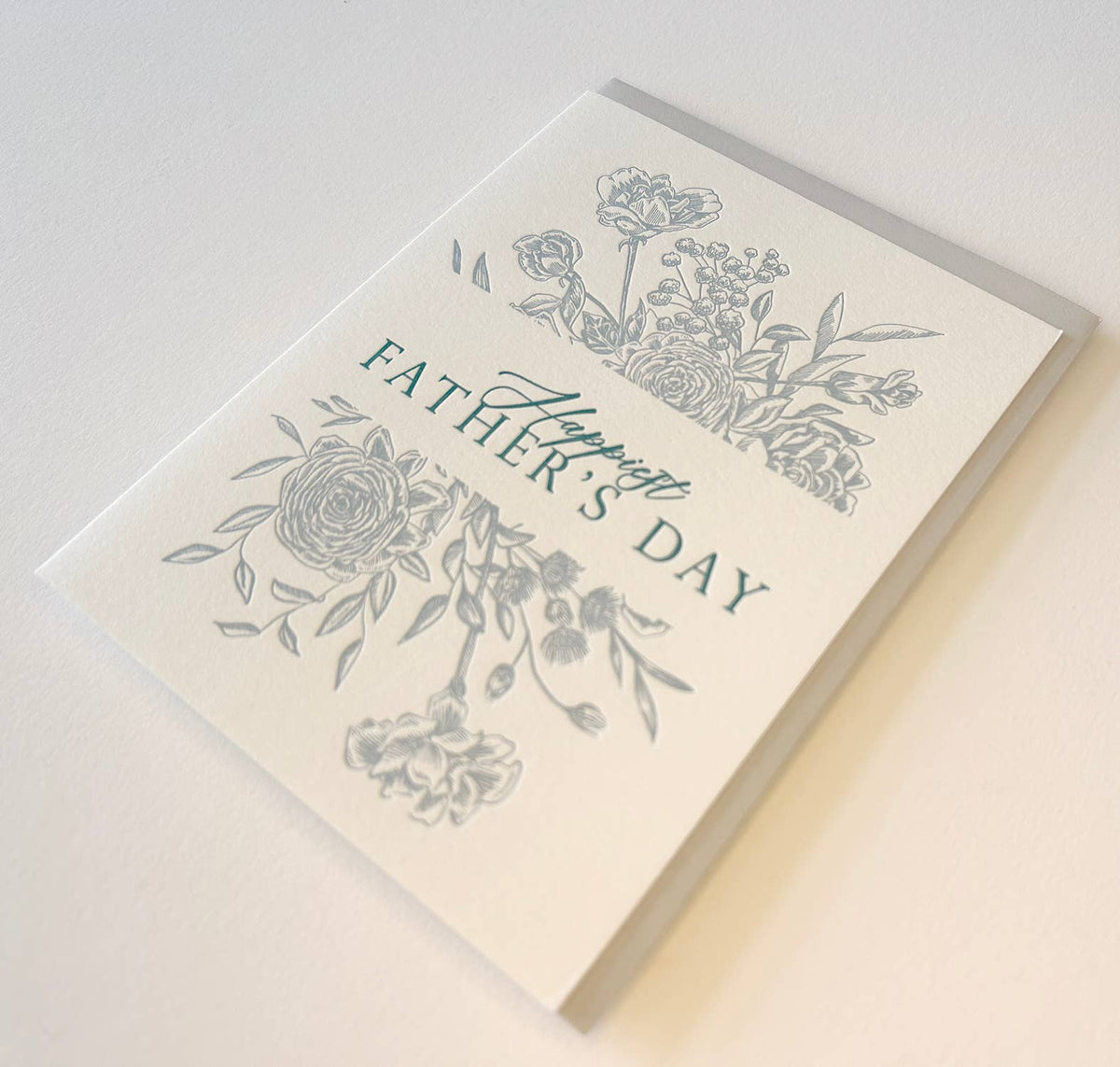 Happy Father's Day Letterpress Greeting Card