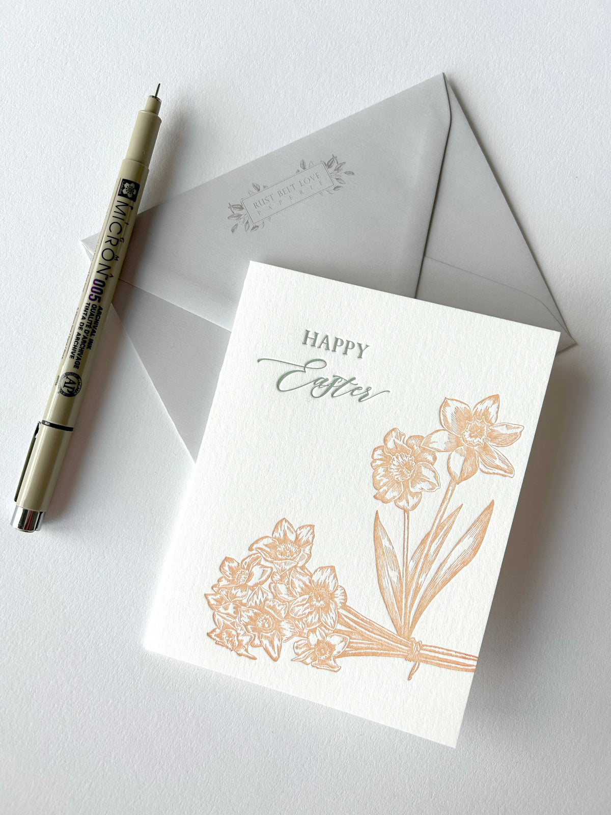 Happy Easter Letterpress Greeting Card