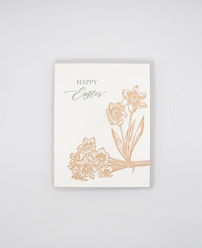 Happy Easter Letterpress Greeting Card
