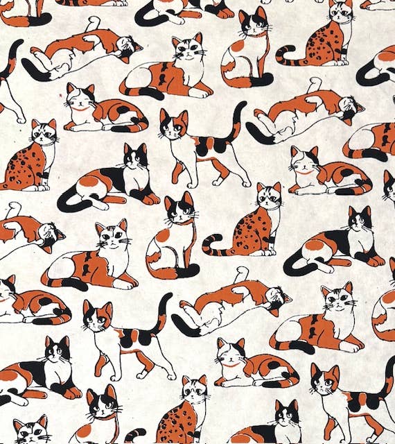 Lokta Gift Wrap, Calico Curry