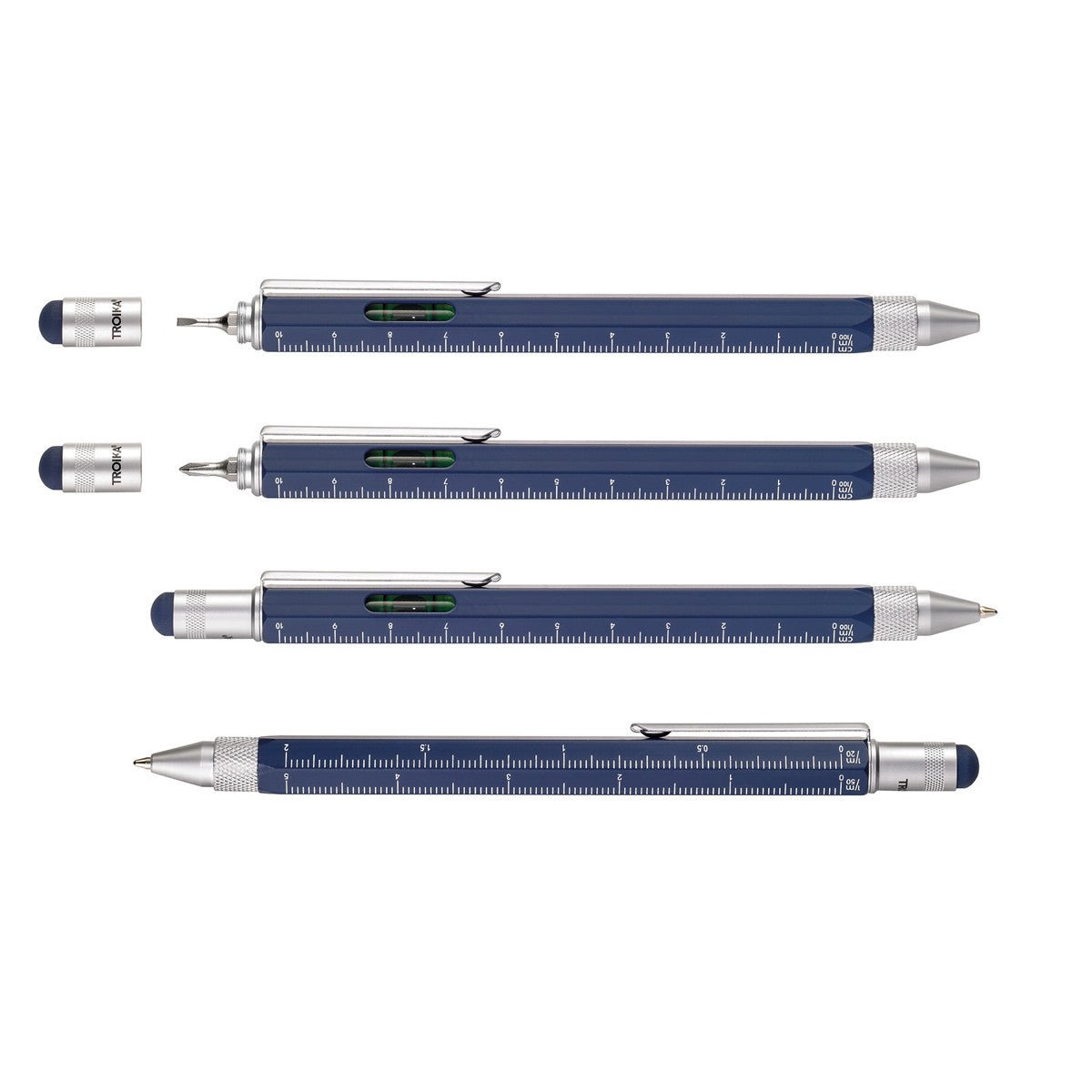 Troika Construction Pen PIP20 Multi-Tool Ballpoint Pen Blue