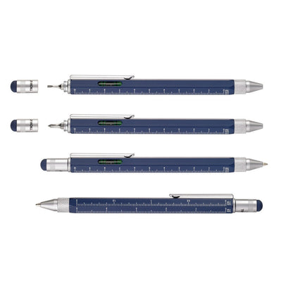 Troika Construction Pen PIP20 Multi-Tool Ballpoint Pen Blue