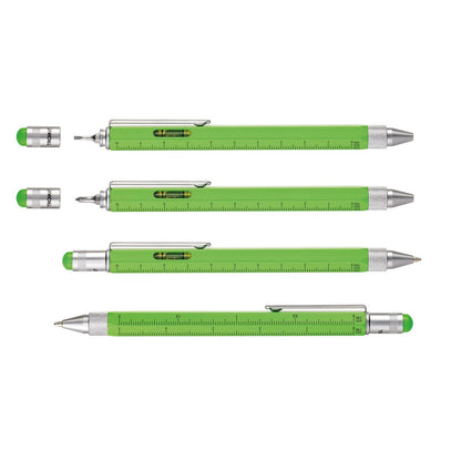 Troika Construction Pen PIP20 Multi-Tool Ballpoint Pen Neon Green