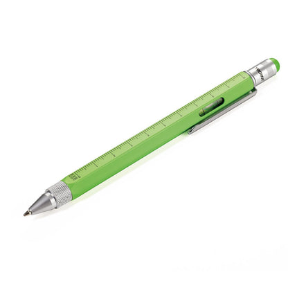 Troika Construction Pen PIP20 Multi-Tool Ballpoint Pen Neon Green