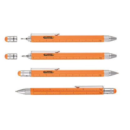 Troika Construction Pen PIP20 Multi-Tool Ballpoint Pen Neon Orange