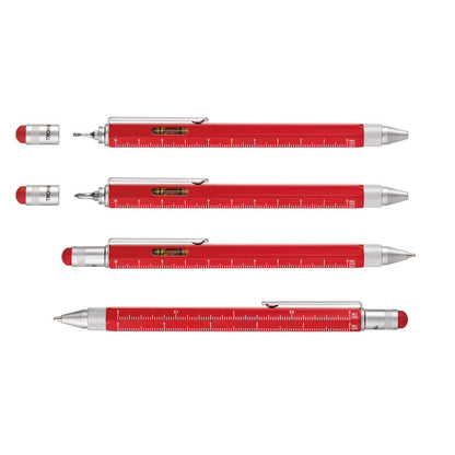 Troika Construction Pen PIP20 Multi-Tool Ballpoint Pen Red